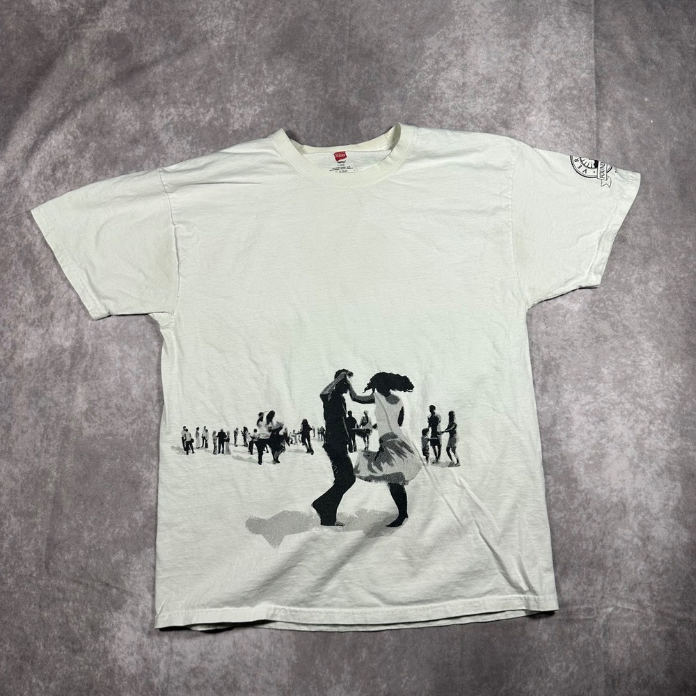 Hanes Mens Large Verrado Founders Day 2012 Andy Grammer Graphic T-Shirt White L
